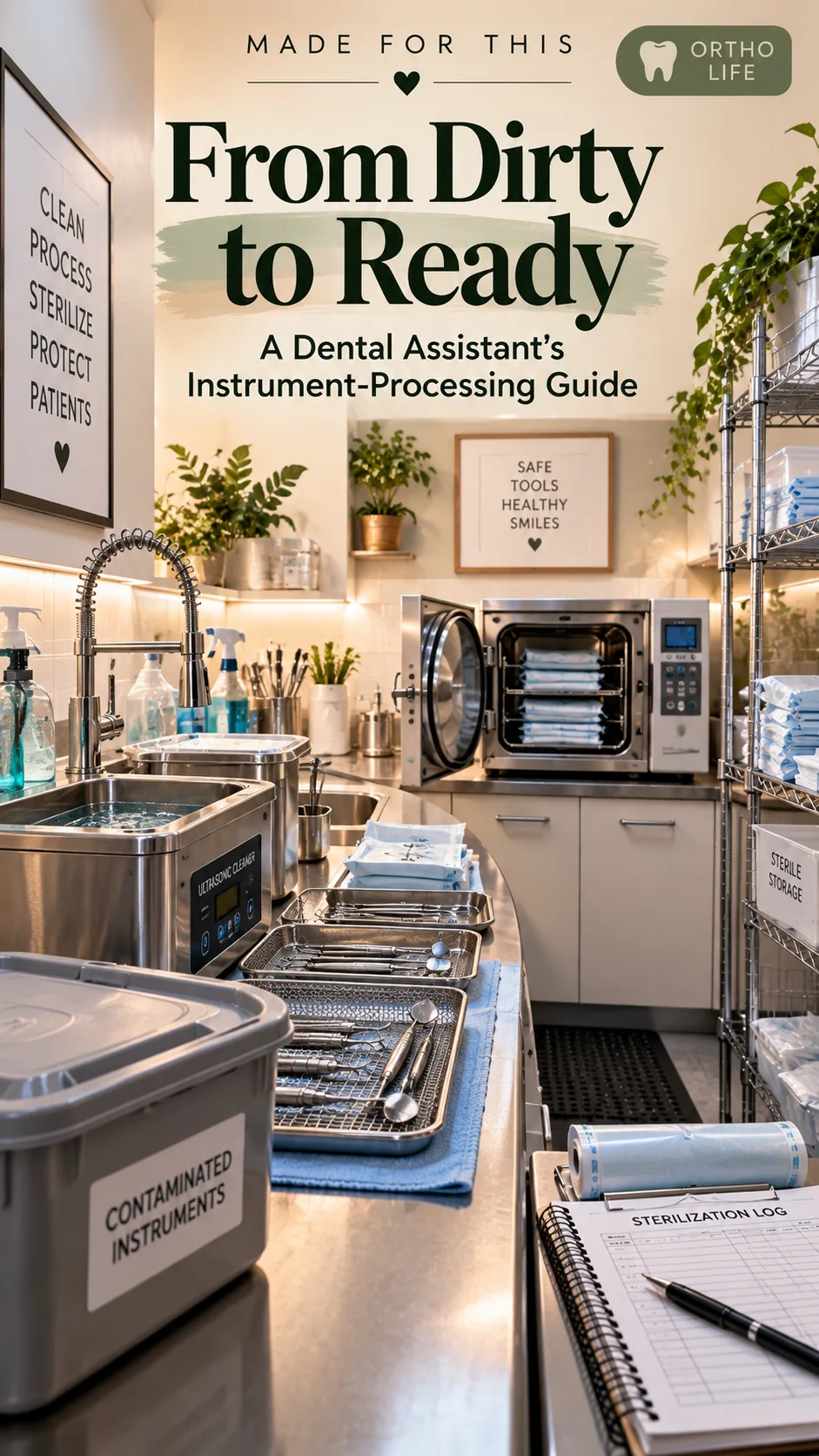 From Dirty to Ready: A Dental Assistant’s Instrument-Processing Guide — original article cover