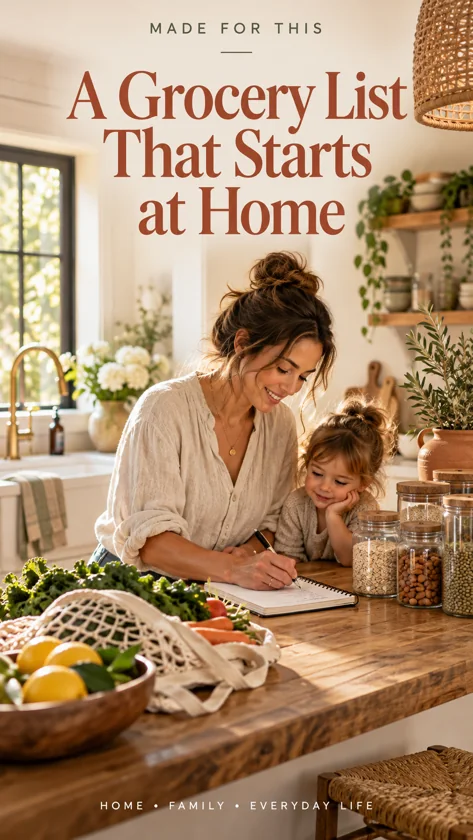 A Grocery List That Starts at Home