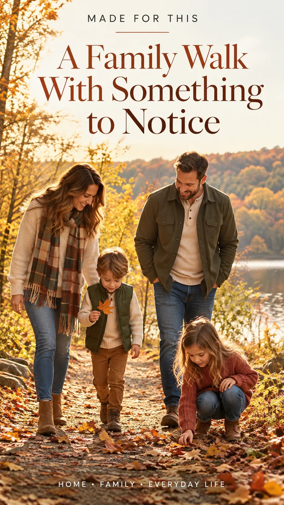 A Family Walk With Something to Notice